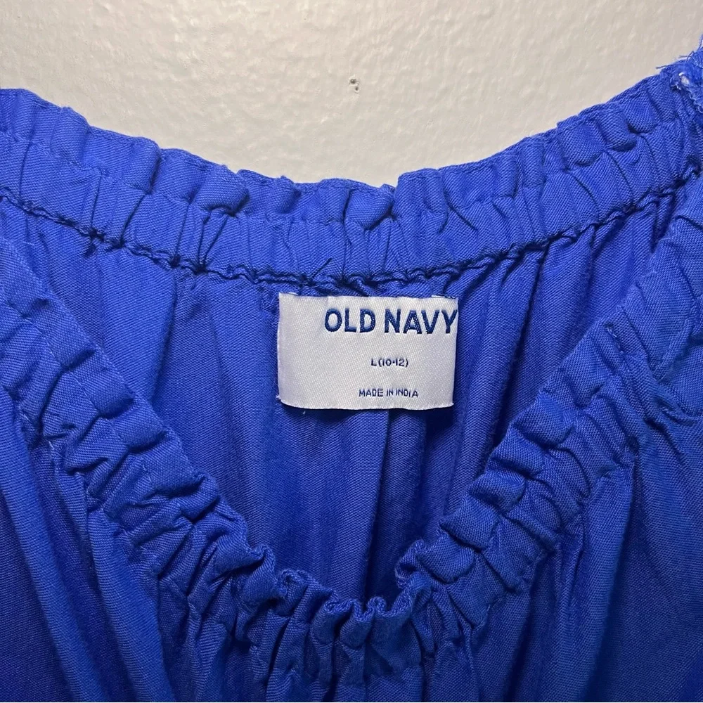 Old Navy • Blue Dress‎ with Eyelet Detail